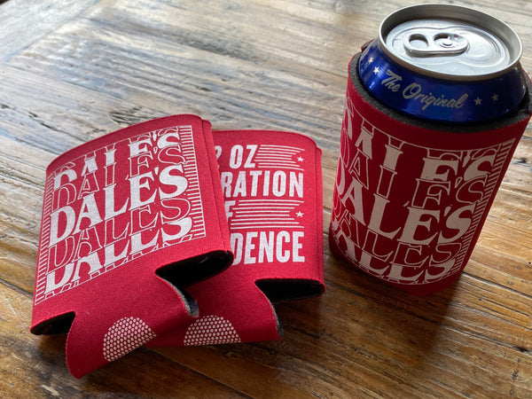 Dale's 12oz Declaration Red Koozie